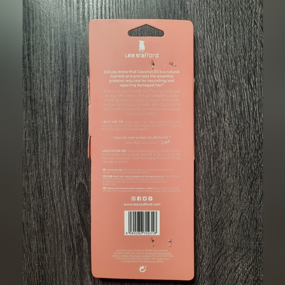 💥 3/$35 Lee Stafford The CoCo LoCo Comb Out The Curl Coconut Oil Infused - Picture 4 of 8